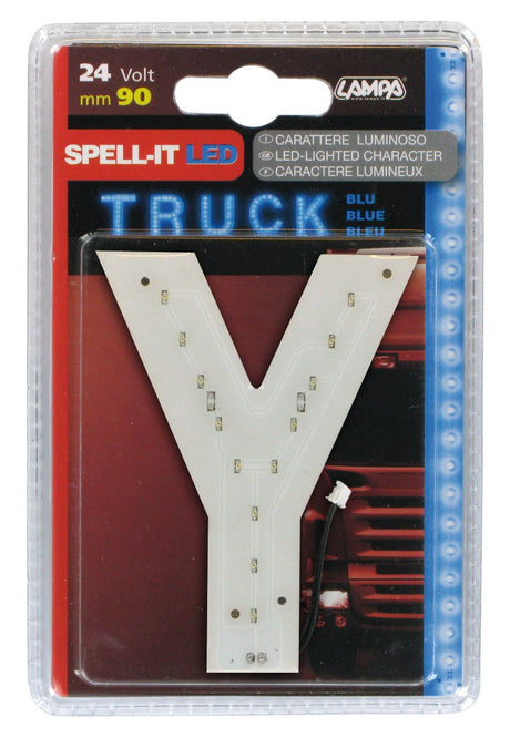 Spell-It Led, 90 mm, 24V - Blu - Y