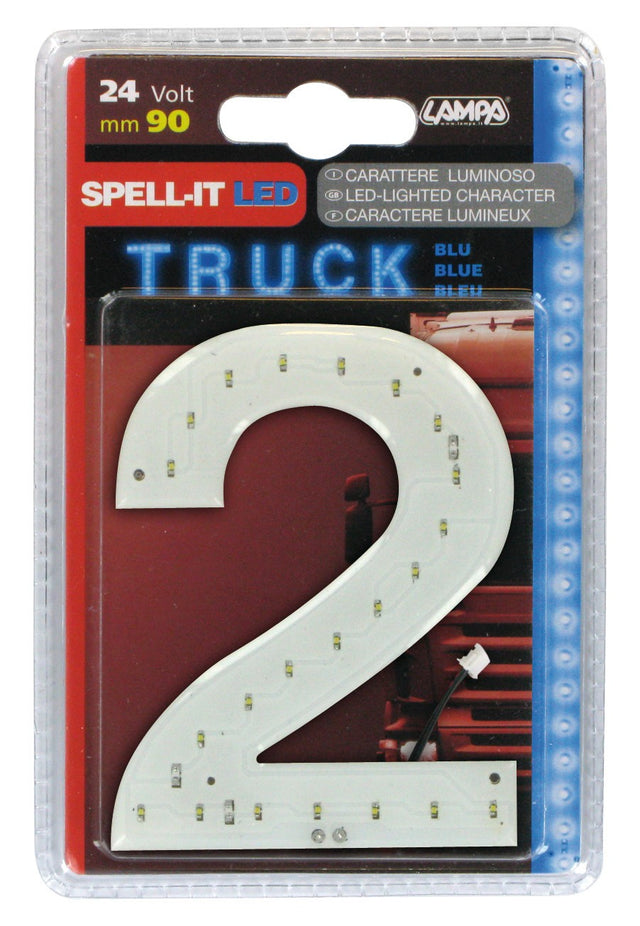 Spell-It Led, 90 mm, 24V - Blu - 2