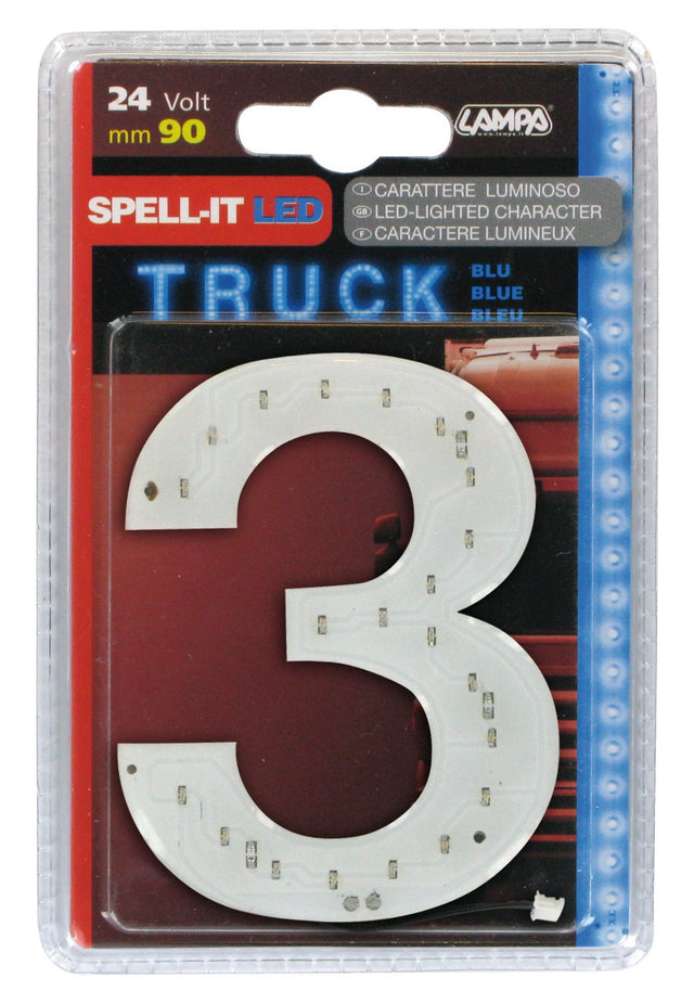 Spell-It Led, 90 mm, 24V - Blu - 3