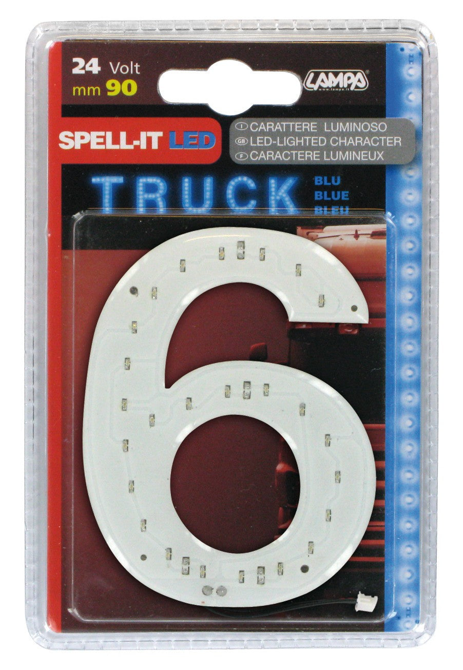 Spell-It Led, 90 mm, 24V - Blu - 6