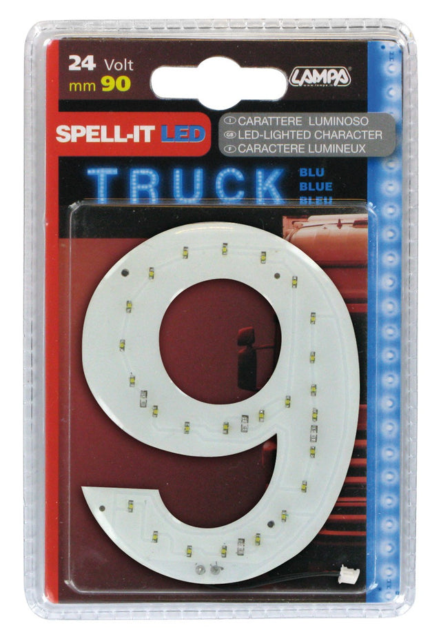 Spell-It Led, 90 mm, 24V - Blu - 9