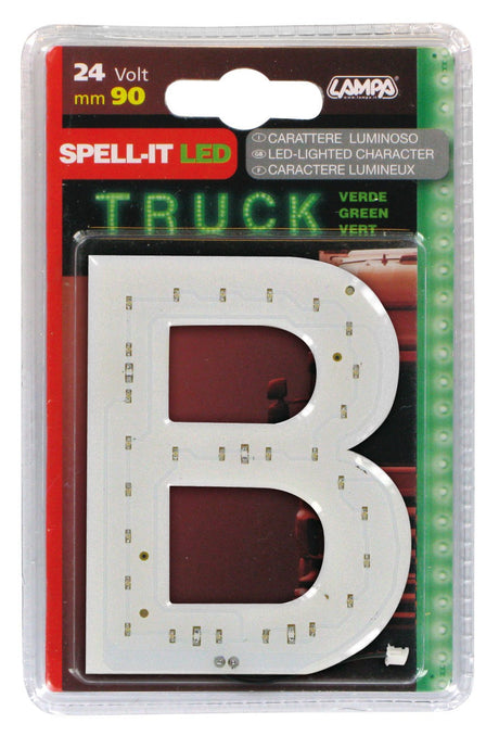 Spell-It Led, 90 mm, 24V - Verde - B