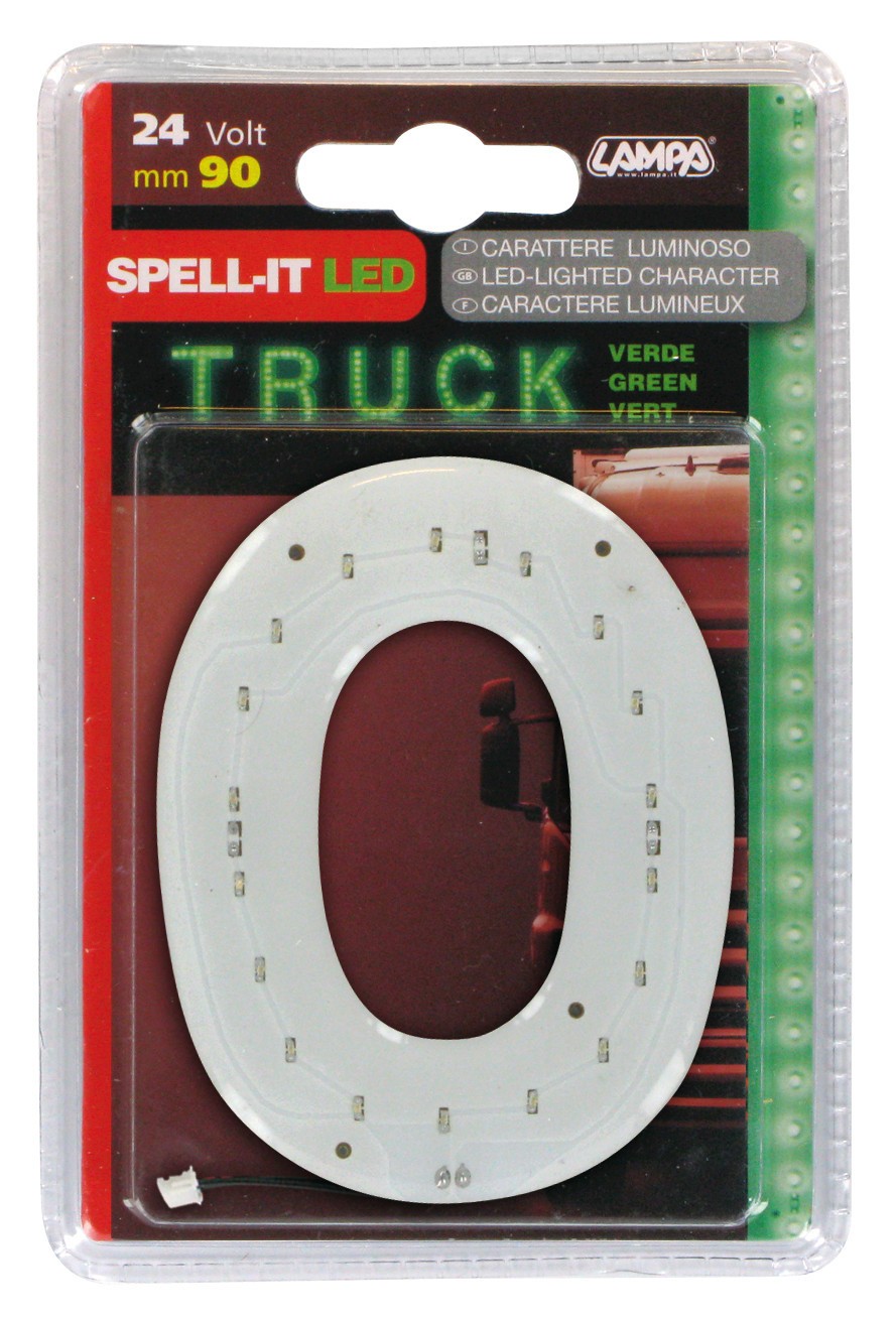 Spell-It Led, 90 mm, 24V - Verde - O