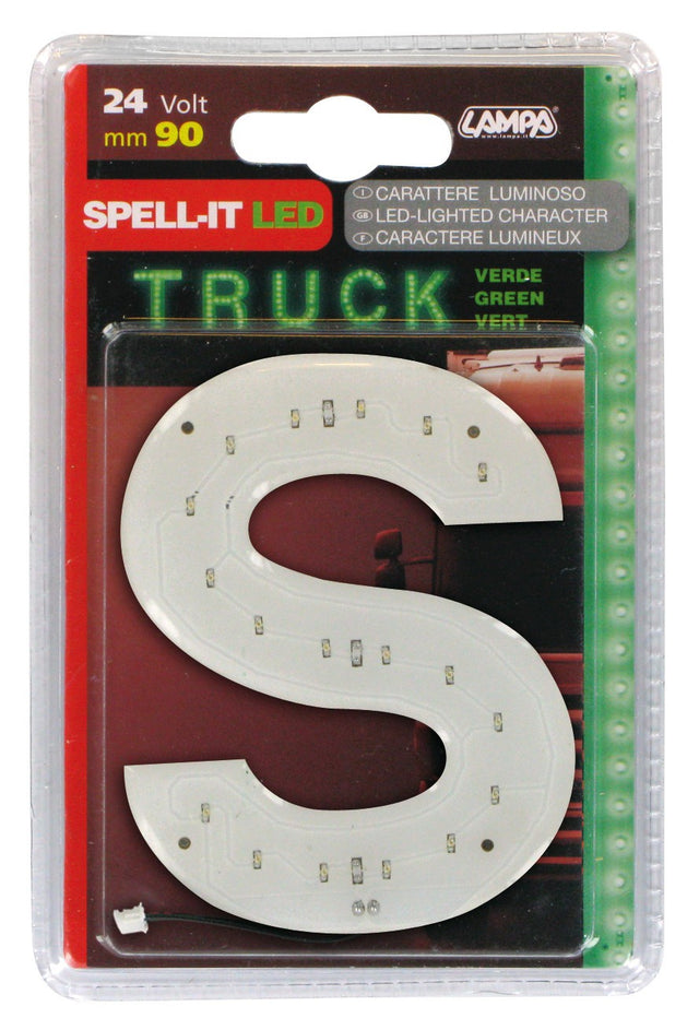 Spell-It Led, 90 mm, 24V - Verde - S