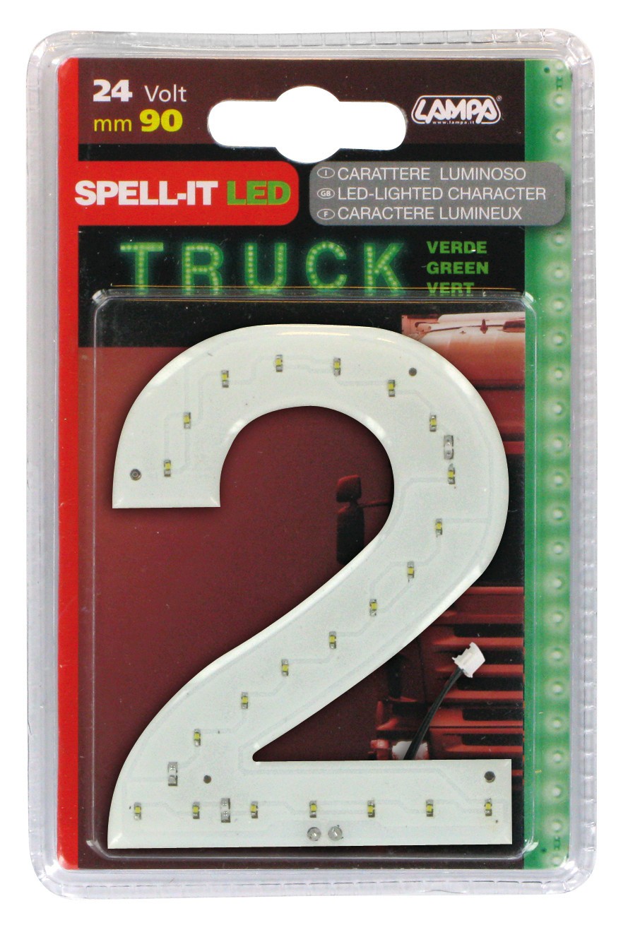 Spell-It Led, 90 mm, 24V - Verde - 2