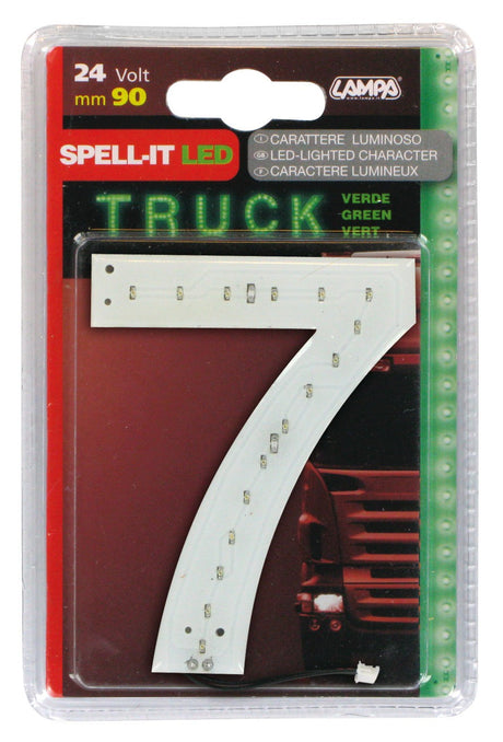 Spell-It Led, 90 mm, 24V - Verde - 7