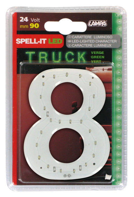 Spell-It Led, 90 mm, 24V - Verde - 8