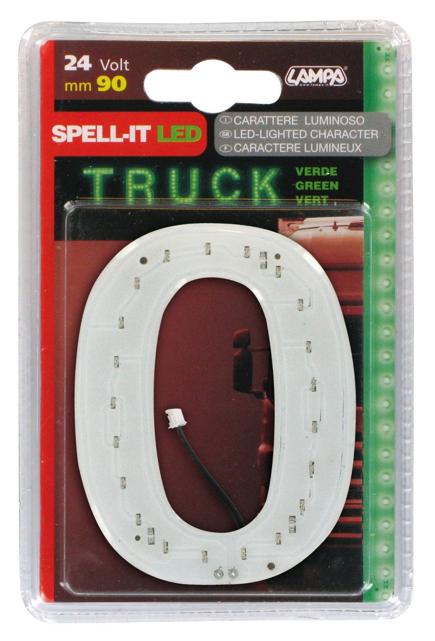 Spell-It Led, 90 mm, 24V - Verde - 0