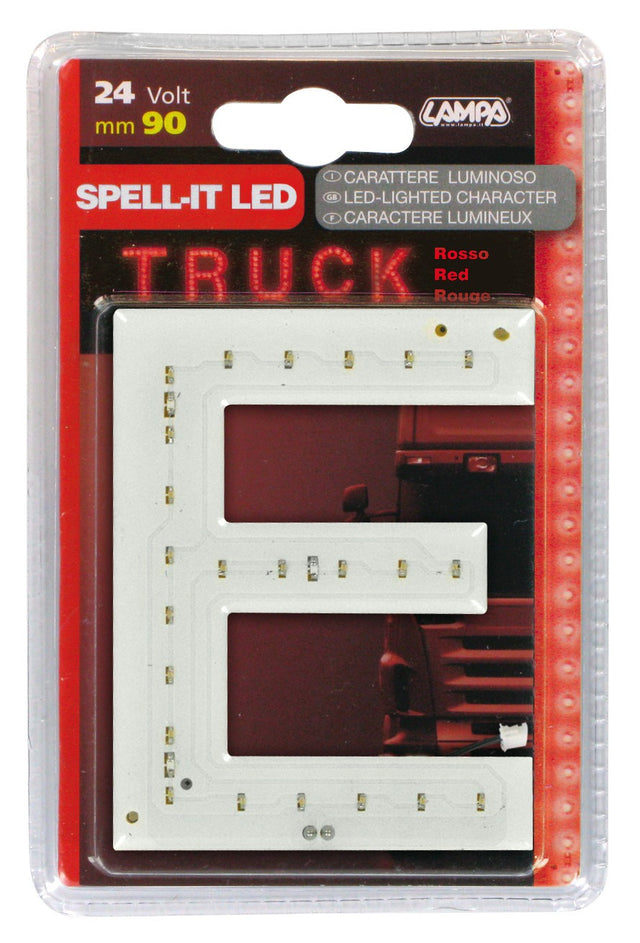 Spell-It Led, 90 mm, 24V - Rosso - E