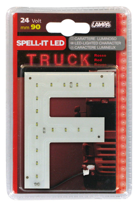 Spell-It Led, 90 mm, 24V - Rosso - F