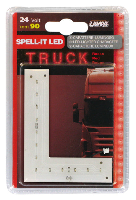 Spell-It Led, 90 mm, 24V - Rosso - L