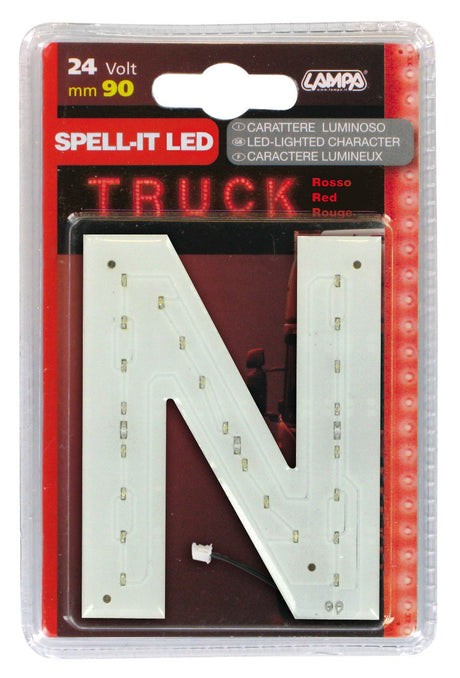 Spell-It Led, 90 mm, 24V - Rosso - N