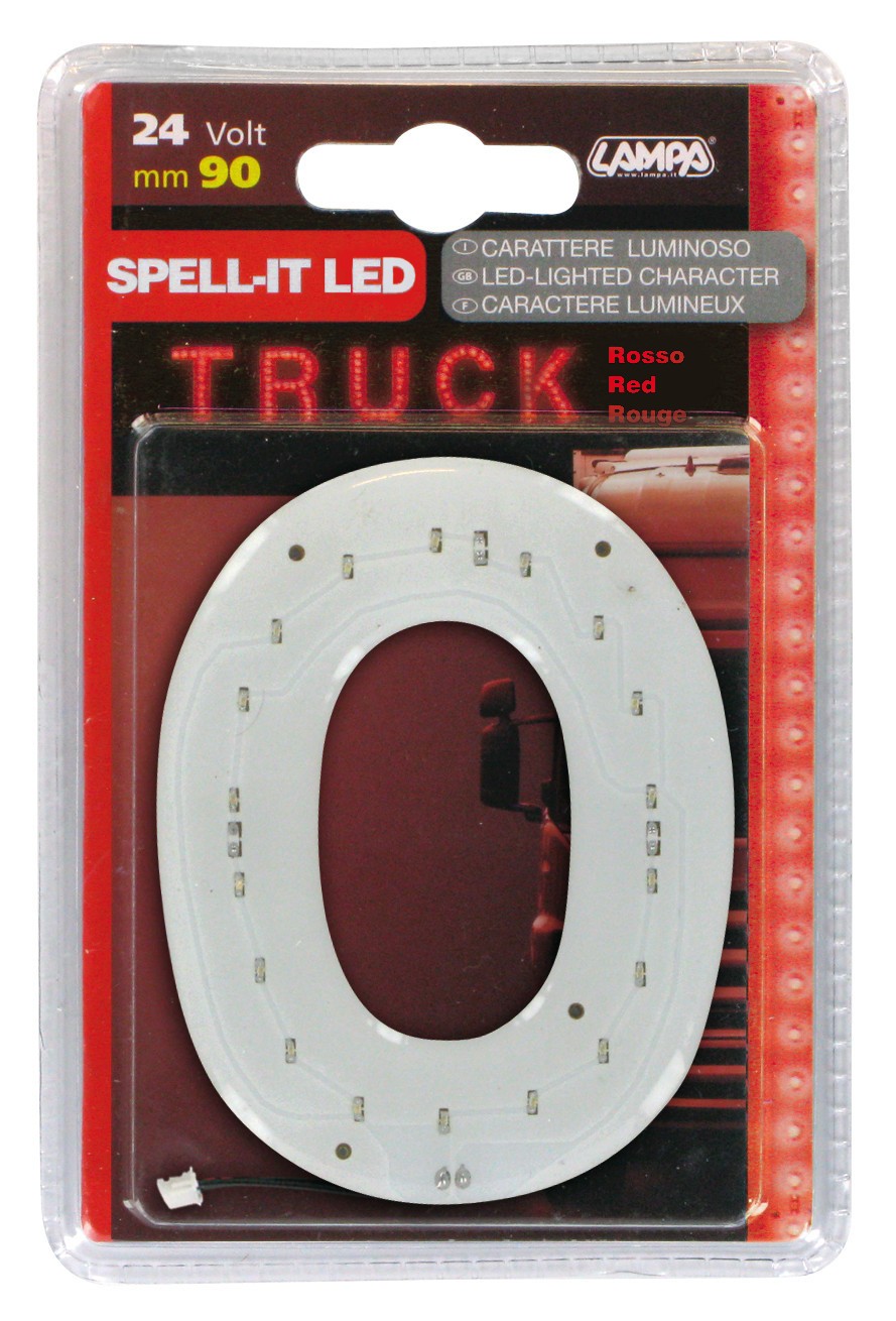 Spell-It Led, 90 mm, 24V - Rosso - O