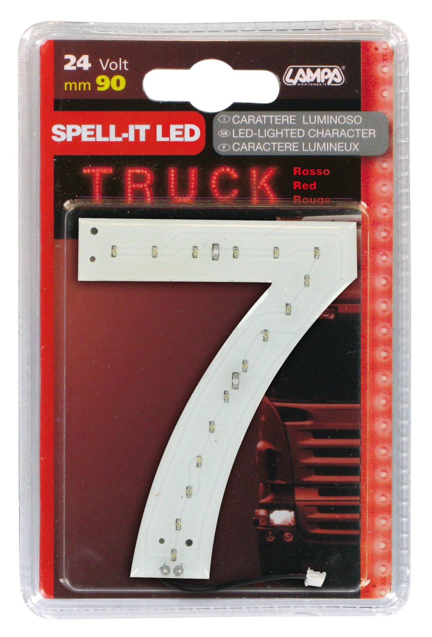 Spell-It Led, 90 mm, 24V - Rosso - 7