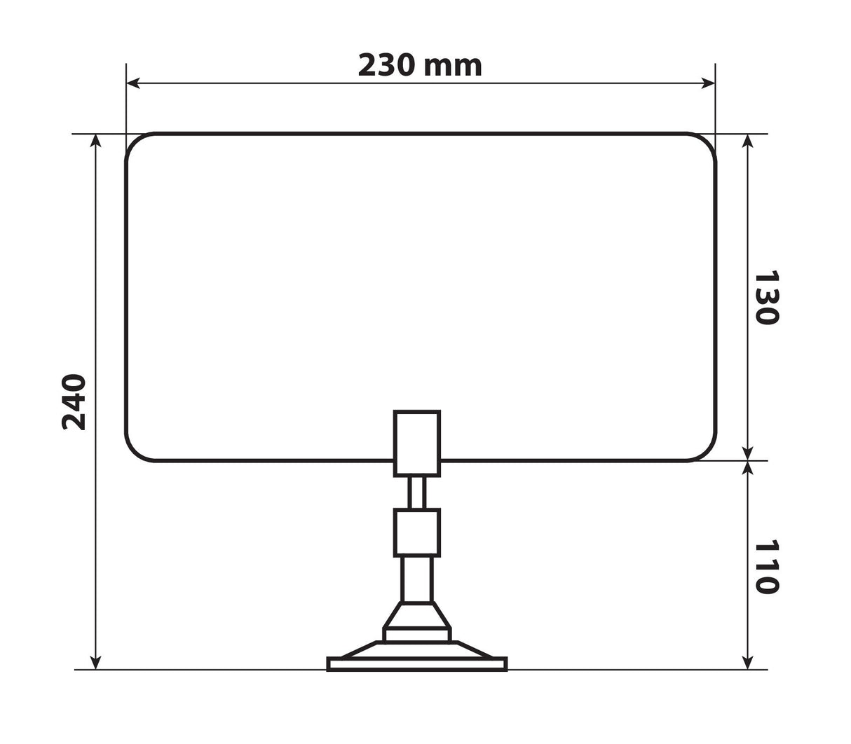 Flexia, antenna TV digitale terrestre 12/24V