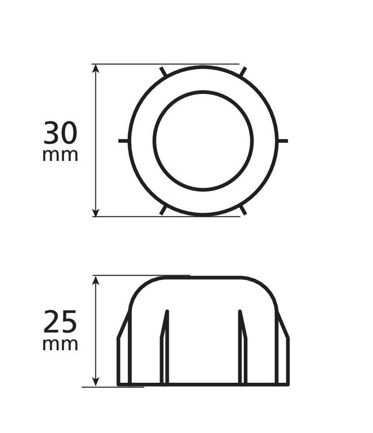 Top-Cap, copri colonnette mozzi ruote - 10 pz