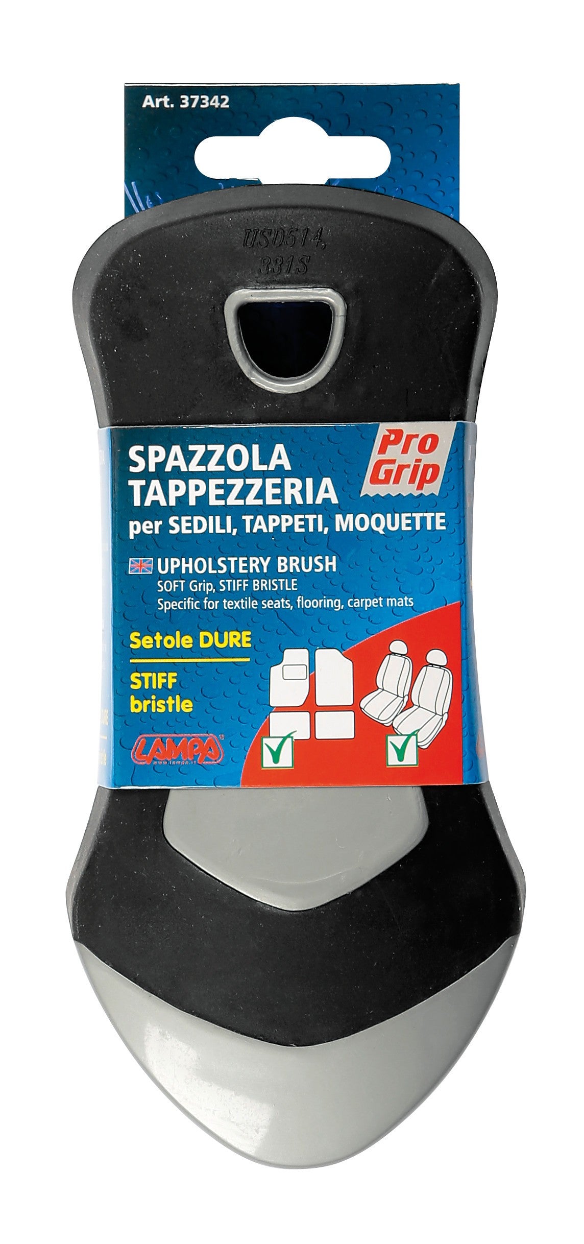 Spazzola tappezzeria - 17x8x5,4 cm