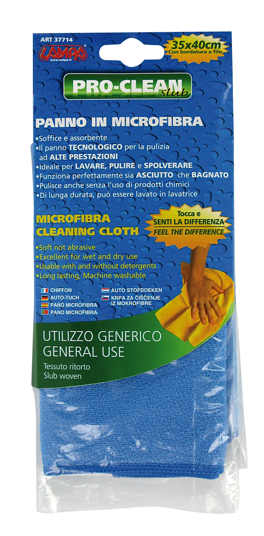 Pro-Clean - 35x40 cm - Panno pulizia - Tessuto ritorto