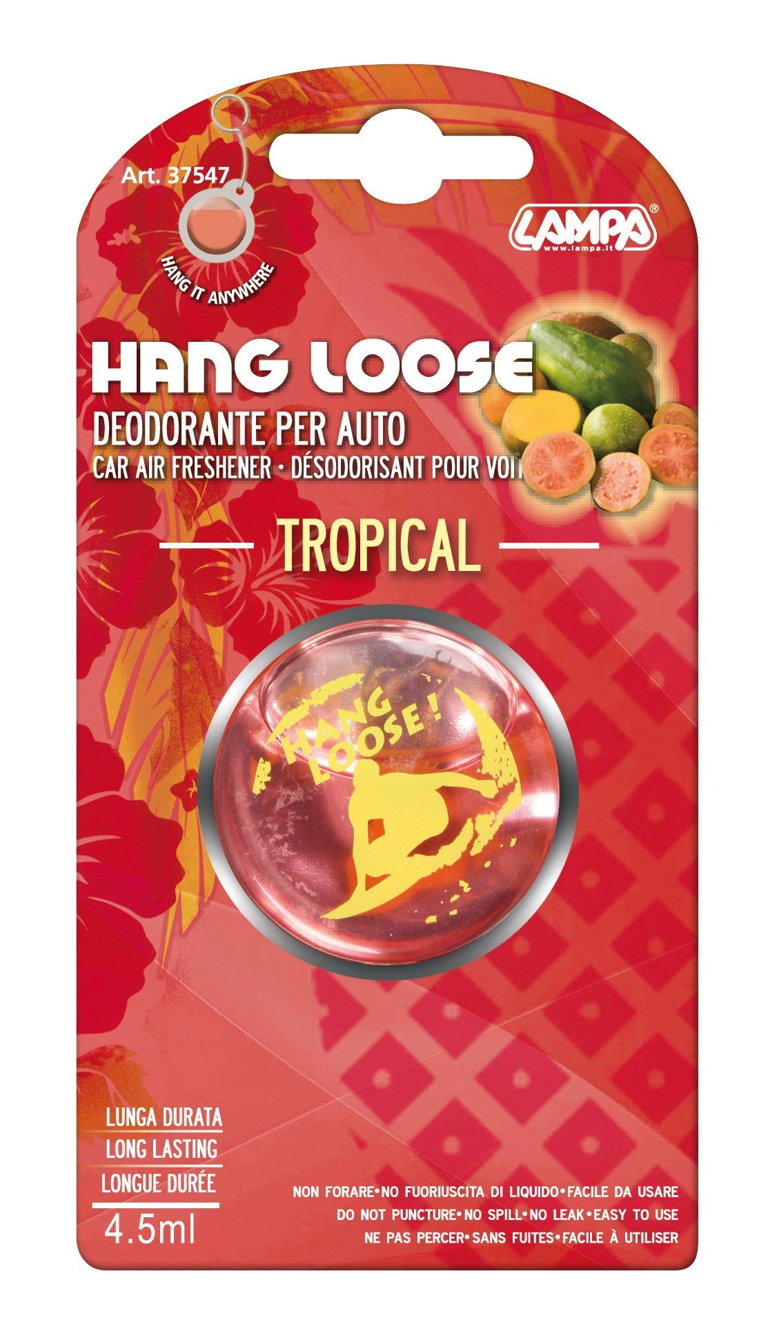 Hang Loose, deodorante per abitacolo - 4,5 ml - Piña colada