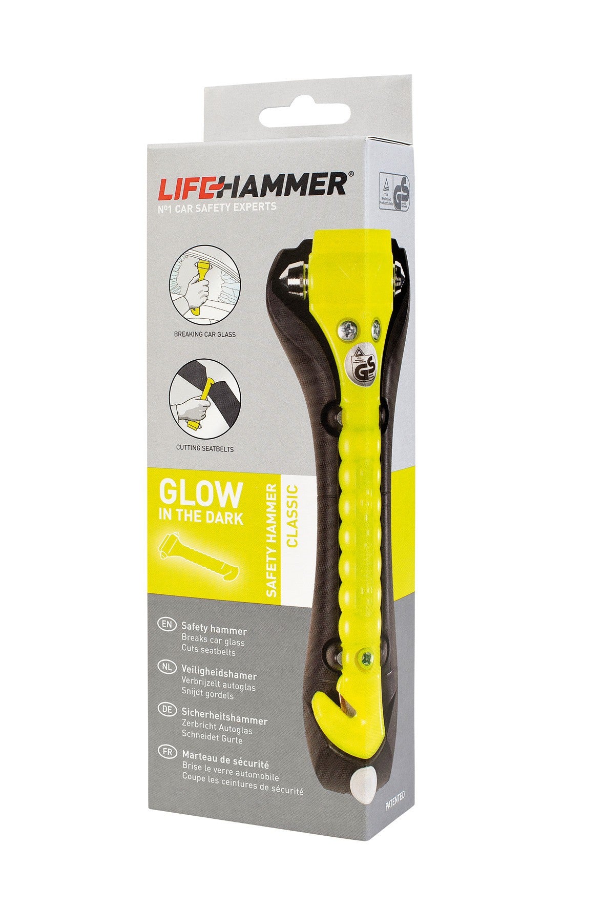 Life-Hammer Classic, martello salvavita fluorescente